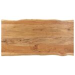 Table de salle à manger 154x80x76 cm Bois d'acacia solide – Image 2
