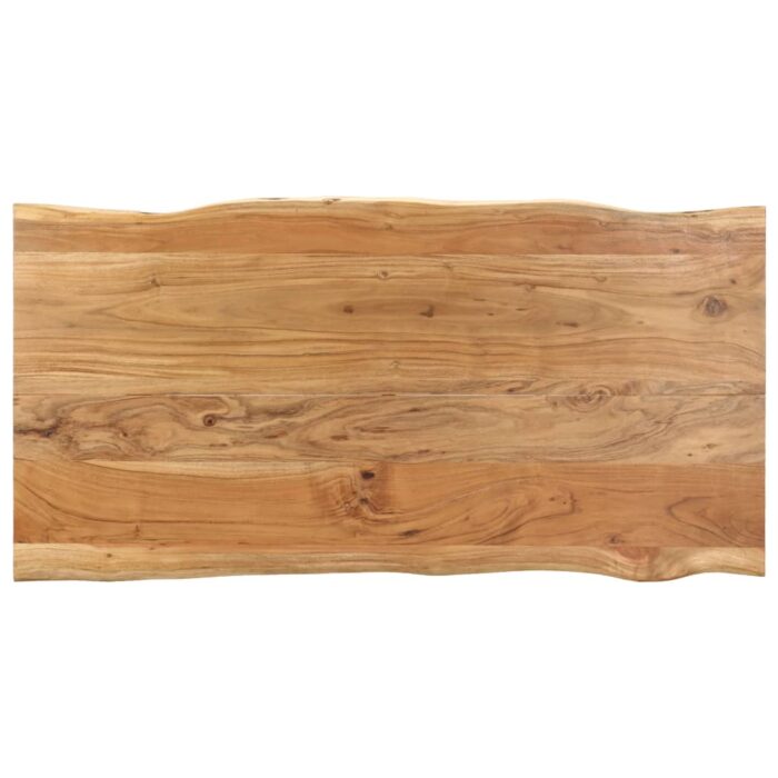 Table de salle à manger 154x80x76 cm Bois d'acacia solide – Image 2