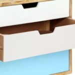 Table de chevet 47x35x63 cm Bois de manguier solide – Image 5