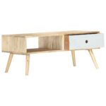 Table basse 90x50x40 cm Bois de manguier massif – Image 2
