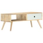 Table basse 90x50x40 cm Bois de manguier massif – Image 7