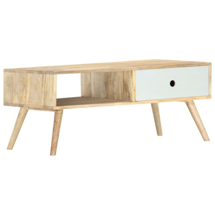 Table basse 90x50x40 cm Bois de manguier massif – Image 7