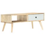 Table basse 90x50x40 cm Bois de manguier massif – Image 8
