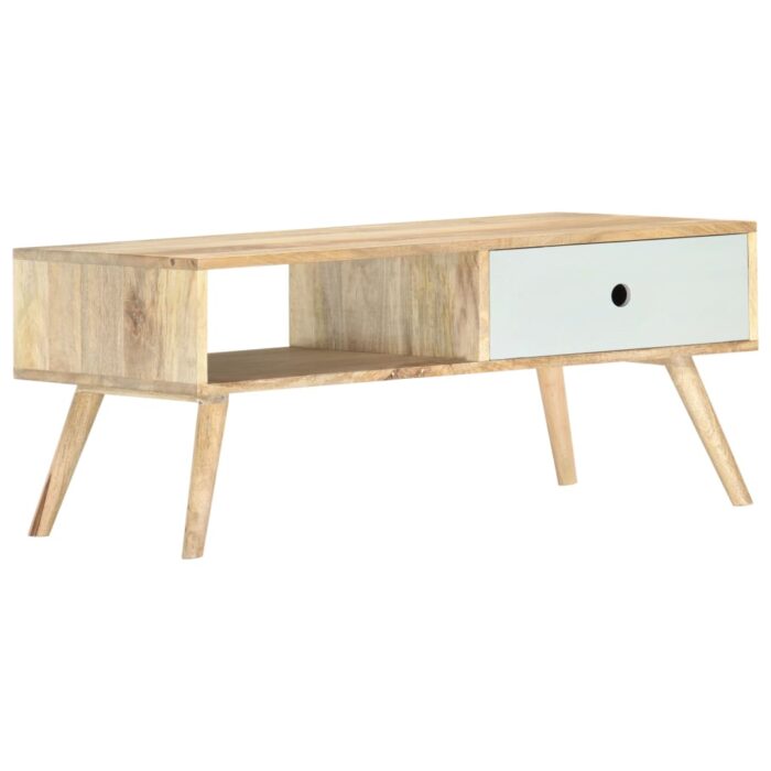 Table basse 90x50x40 cm Bois de manguier massif – Image 9