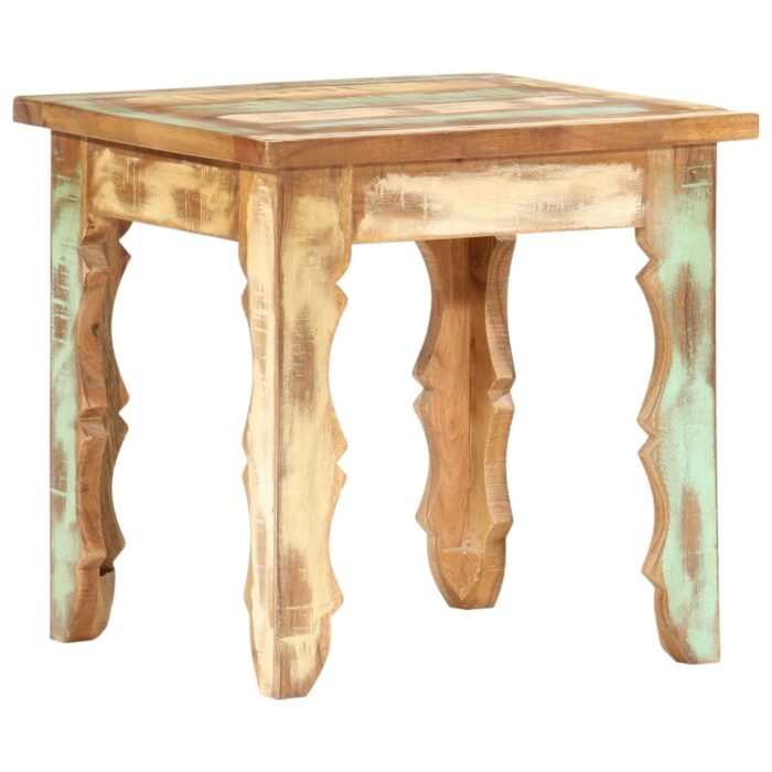 Table basse 40x40x40 cm Bois de récupération solide – Image 1
