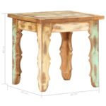 Table basse 40x40x40 cm Bois de récupération solide – Image 3