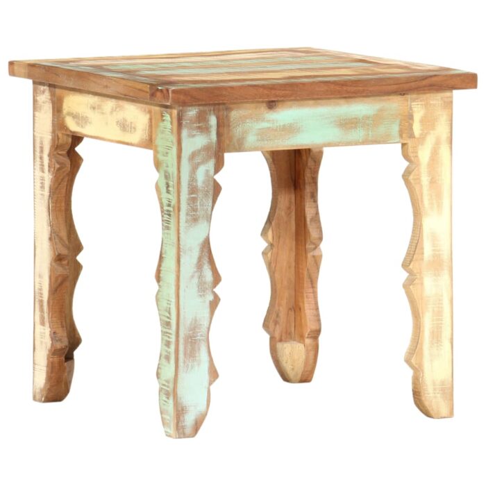 Table basse 40x40x40 cm Bois de récupération solide – Image 4