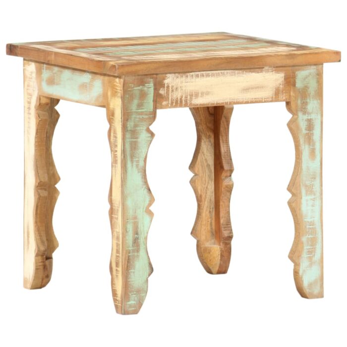 Table basse 40x40x40 cm Bois de récupération solide – Image 5