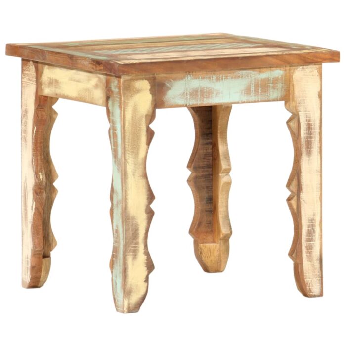 Table basse 40x40x40 cm Bois de récupération solide – Image 6