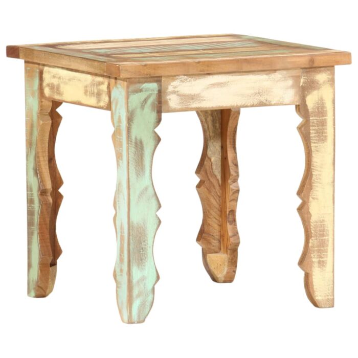 Table basse 40x40x40 cm Bois de récupération solide – Image 7