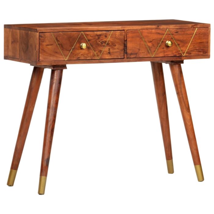 Table console 90x35x76 cm Bois d'acacia massif – Image 11