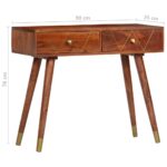 Table console 90x35x76 cm Bois d'acacia massif – Image 7