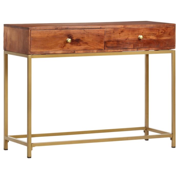 Table console 100x35x76 cm Bois d'acacia massif – Image 1