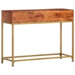 Table console 100x35x76 cm Bois d'acacia massif – Image 5