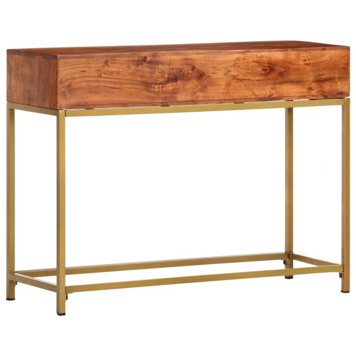 Table console 100x35x76 cm Bois d'acacia massif – Image 5