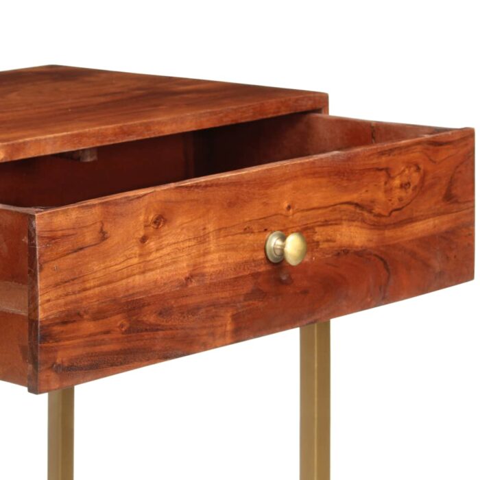 Table console 100x35x76 cm Bois d'acacia massif – Image 6
