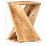 Table d'appoint 35x35x55 cm Bois de manguier massif – Image 3