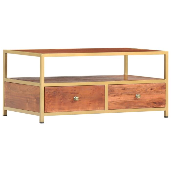 Table basse 90 x 50 x 40 cm Bois d'acacia massif – Image 1