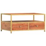 Table basse 90 x 50 x 40 cm Bois d'acacia massif – Image 7