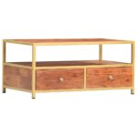 Table basse 90 x 50 x 40 cm Bois d'acacia massif – Image 9