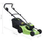 Tondeuse à gazon sans fil avec 2 bloc-piles 20V 2000 mAh Li-ion – Image 12