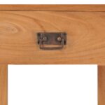 Table de chevet 35x35x50 cm bois de teck massif – Image 4