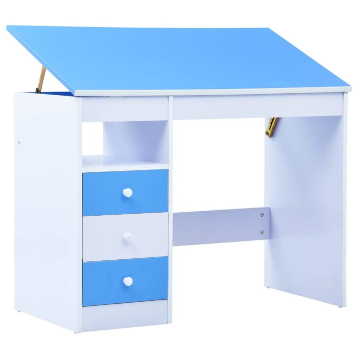 Bureau pour enfants Inclinable Bleu et blanc – Image 1
