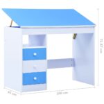 Bureau pour enfants Inclinable Bleu et blanc – Image 10