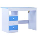 Bureau pour enfants Inclinable Bleu et blanc – Image 3