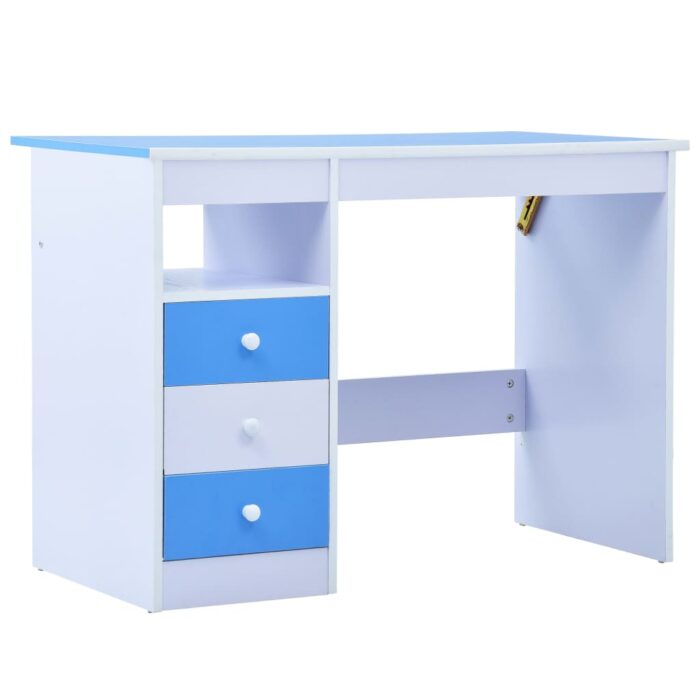 Bureau pour enfants Inclinable Bleu et blanc – Image 3
