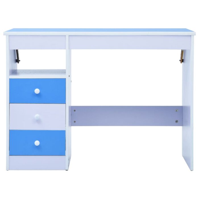 Bureau pour enfants Inclinable Bleu et blanc – Image 4