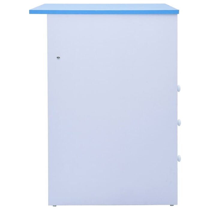 Bureau pour enfants Inclinable Bleu et blanc – Image 6