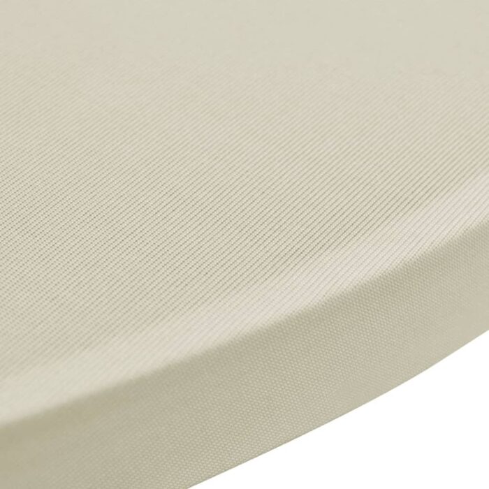 Housses élastiques de table Ø 80 cm Crème 4 pcs – Image 4