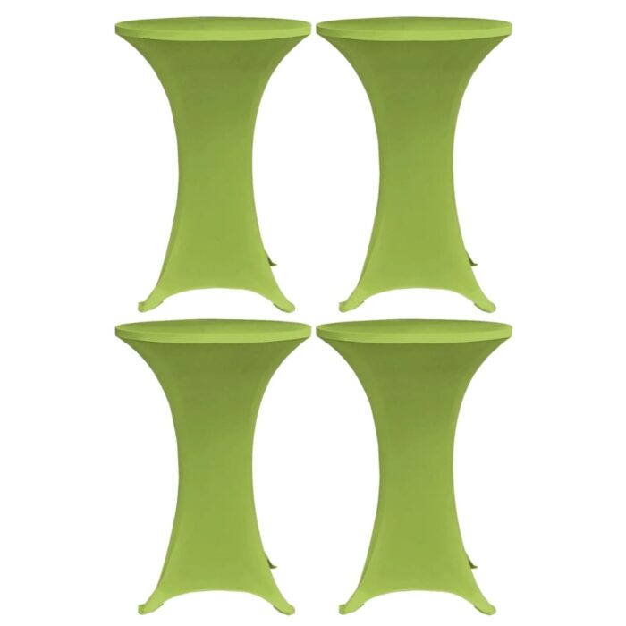 Housses de table extensible 4 pcs 70 cm Vert – Image 1