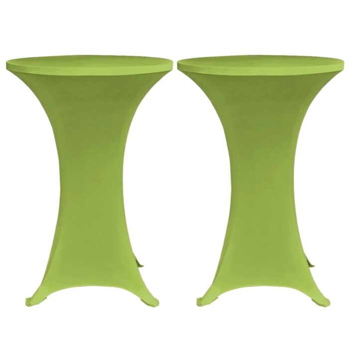 Housses de table extensible 4 pcs 70 cm Vert – Image 2