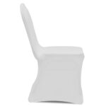 Housses élastiques de chaise Blanc 12 pcs – Image 5
