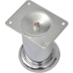 Pieds ronds de canapé 8 pcs Chrome 60 mm – Image 2