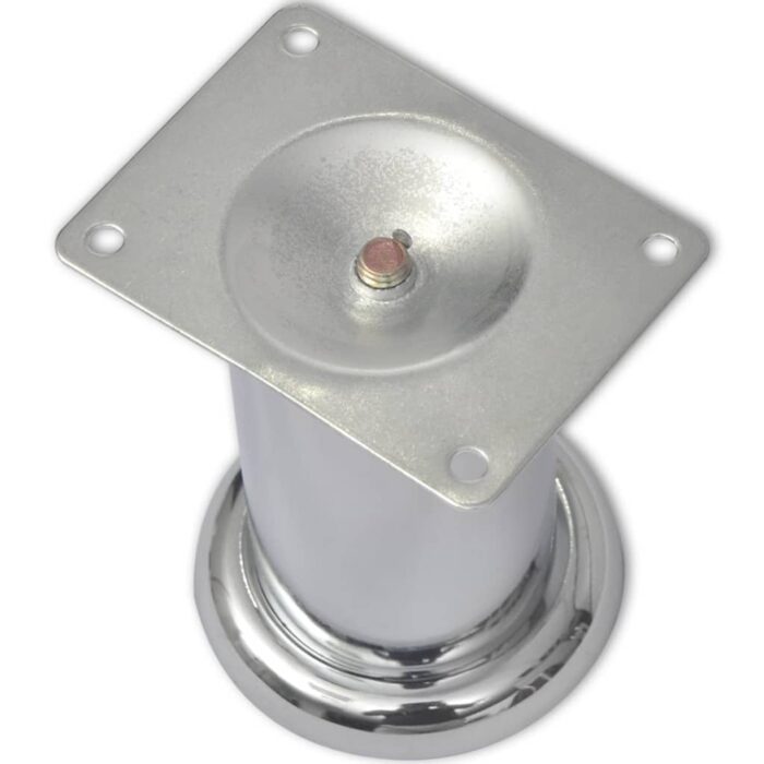 Pieds ronds de canapé 8 pcs Chrome 60 mm – Image 2