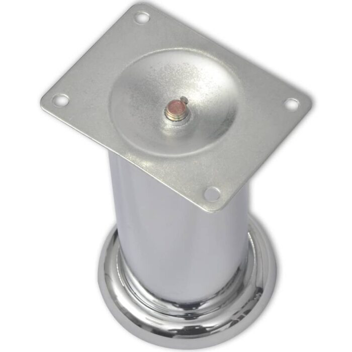 Pieds ronds de canapé 8 pcs Chrome 120 mm – Image 2