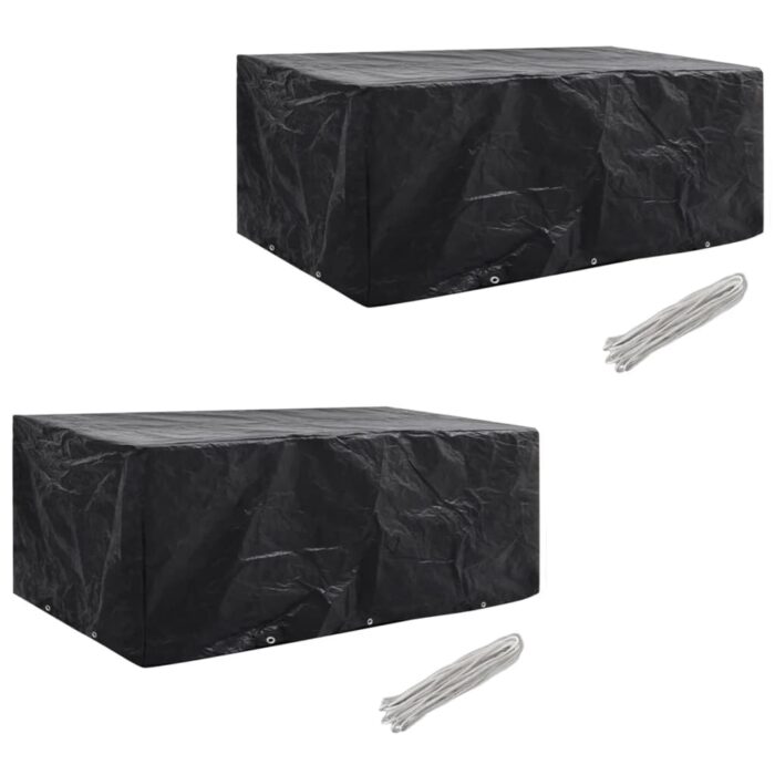 VXL8719883809472_a_en_hd_1.jpg Housses de salon de jardin 2 pcs Rotin 10 œillets 229 x 113 cm – Image 1