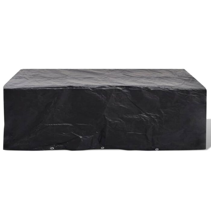 Housses de salon de jardin 2 pcs Rotin 10 œillets 300 x 140 cm – Image 2