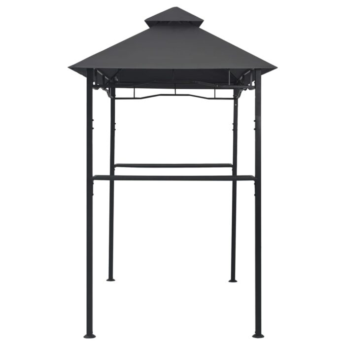 Belvédère de barbecue 240x150x255 cm Anthracite Acier – Image 2