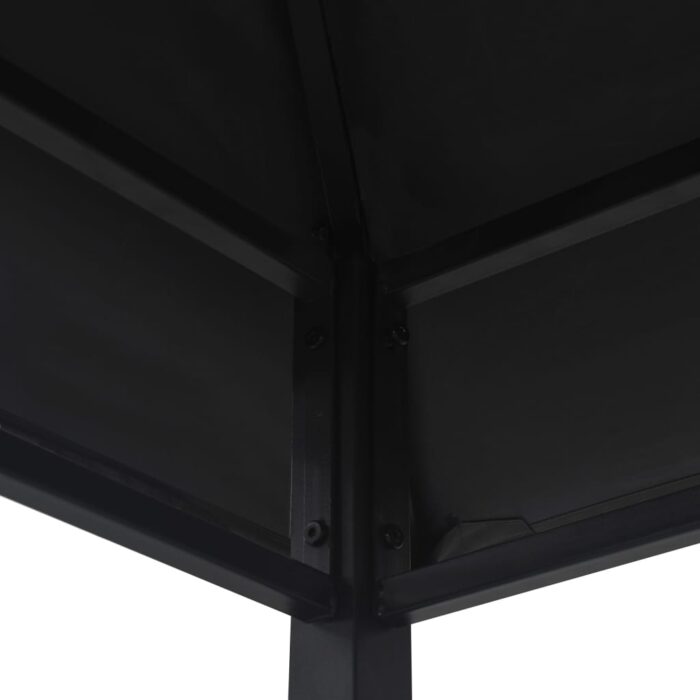 Belvédère de barbecue 240x150x255 cm Anthracite Acier – Image 3
