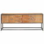 Table basse 90 x 50 x 35 cm Bois de récupération massif – Image 3