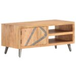Table basse 90x45x40 cm Bois d'acacia massif – Image 10