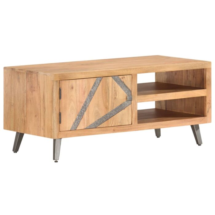 Table basse 90x45x40 cm Bois d'acacia massif – Image 10