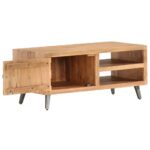 Table basse 90x45x40 cm Bois d'acacia massif – Image 2