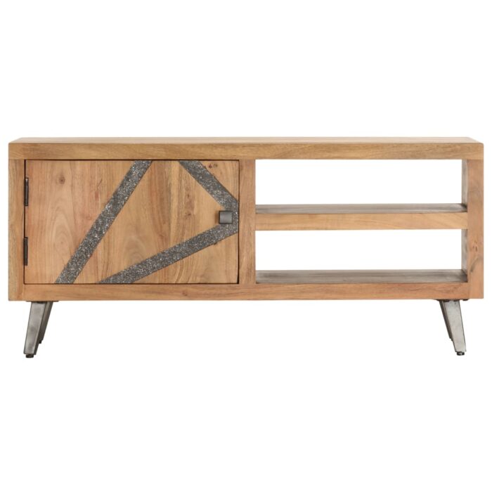 Table basse 90x45x40 cm Bois d'acacia massif – Image 3