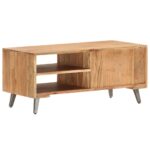 Table basse 90x45x40 cm Bois d'acacia massif – Image 4