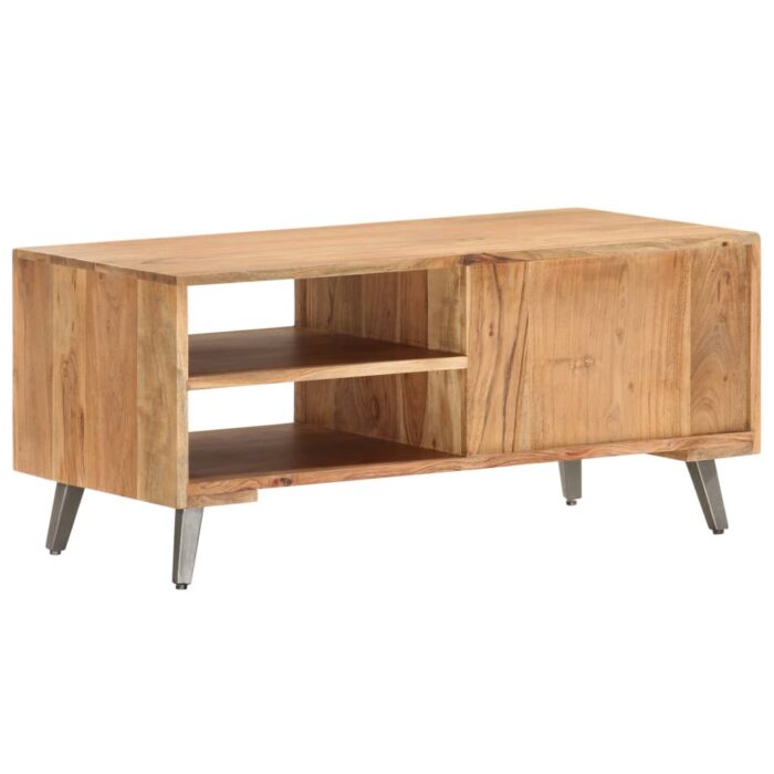 Table basse 90x45x40 cm Bois d'acacia massif – Image 4